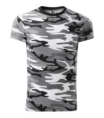 T-shirt CAMOUFLAGE kolor szary MALFINI