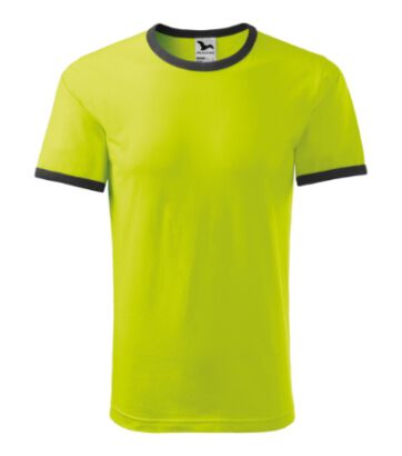 T-shirt RINGER kolor limonka / szary MALFINI