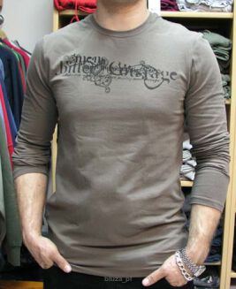 T-shirt z dł.rękawami kolor ciemna oliwka HENDERSON - 2