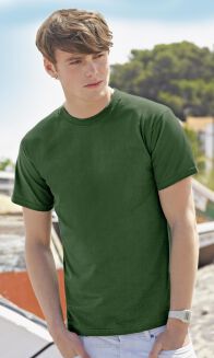 T-shirt SUPER PREMIUM kolor butelkowa zieleń FRUIT of the LOOM - 2