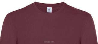 T-shirt longsleeve (z dł.rękawami) kolor burgund B&C - 2