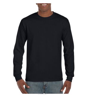 T-shirt z długimi rękawami kolor czarny GILDAN - 2