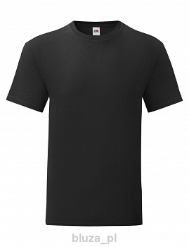 T-shirt ICONIC kolor czarny FRUIT of the LOOM