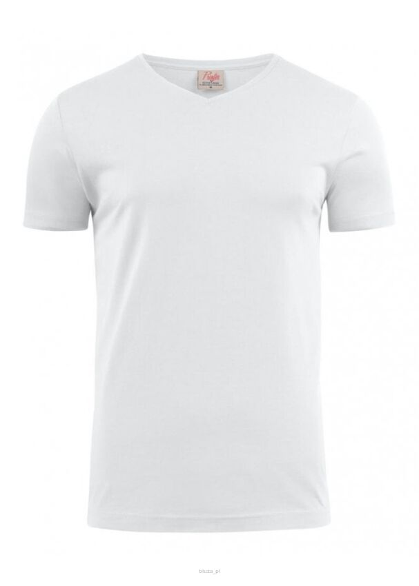 T-shirt HEAVY V-neck kolor biały PRINTER