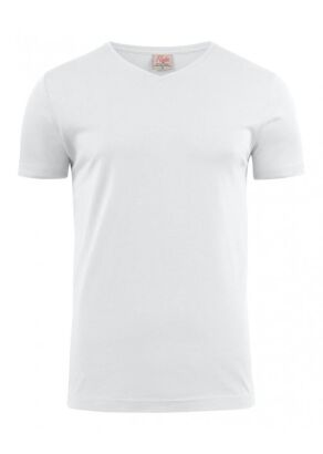 T-shirt HEAVY V-neck kolor biały PRINTER