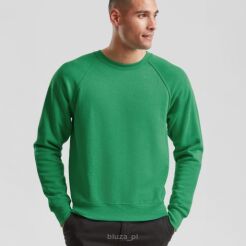 Bluza RAGLAN zielona FRUIT of the LOOM